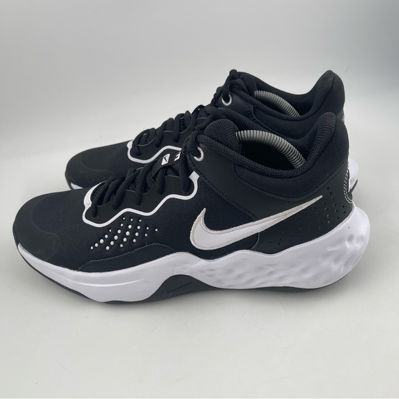 NEW! Nike Men’s Fly.By Mid 3 Black White Athletic Basketball Shoes - Size 10.5 - Picture 10 of 11